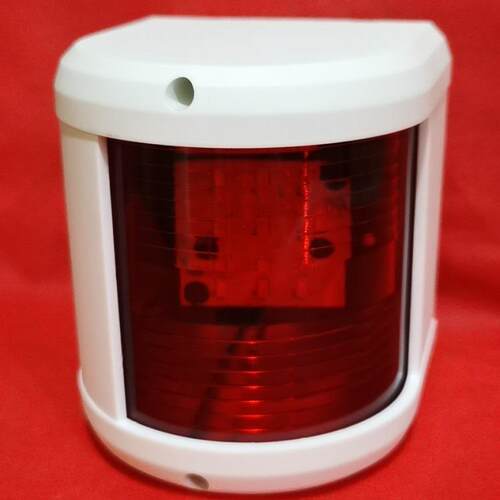 E02022大号游艇左右舷灯 红色绿色灯罩112.5°12V24V5W船用航行信