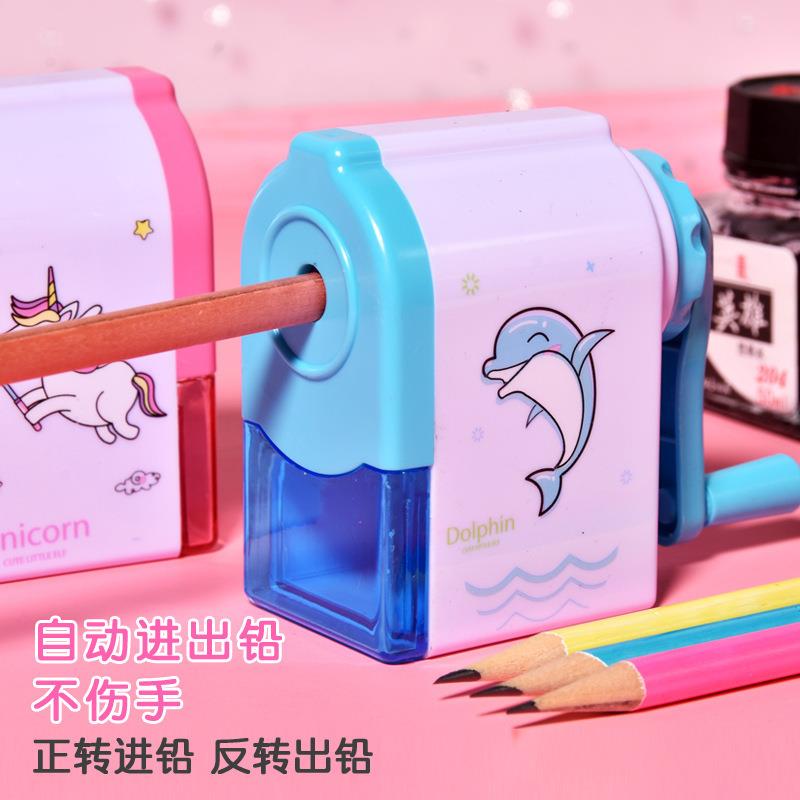 正荣6858削笔器儿童卷笔刀手摇转笔刀自动进笔削笔机学习用品