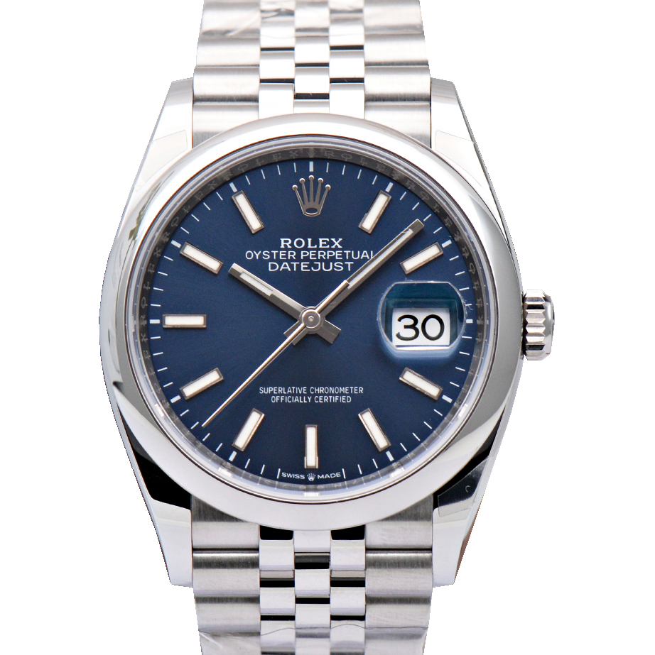 [9.8新]劳力士日志型精钢五铢链36mm自动机械男表126200