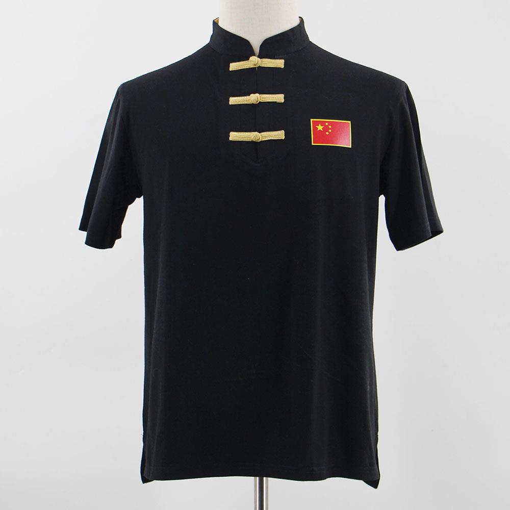 正品太极武术T恤武术服纯武馆训练装男服女款红白黑棉三色同太极