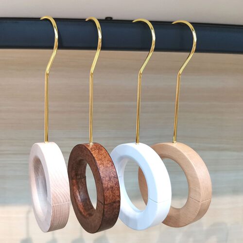 服店新潮装裤圈牛仔木圈挂钩圆圈环磁带铁S钩围巾挂环吊环裤圈s勾