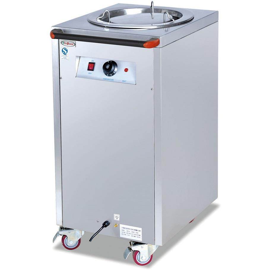 锈杰冠ER-2双头保温暖暖碟车自助酒餐暖碟机店NZF不钢移动碟保温