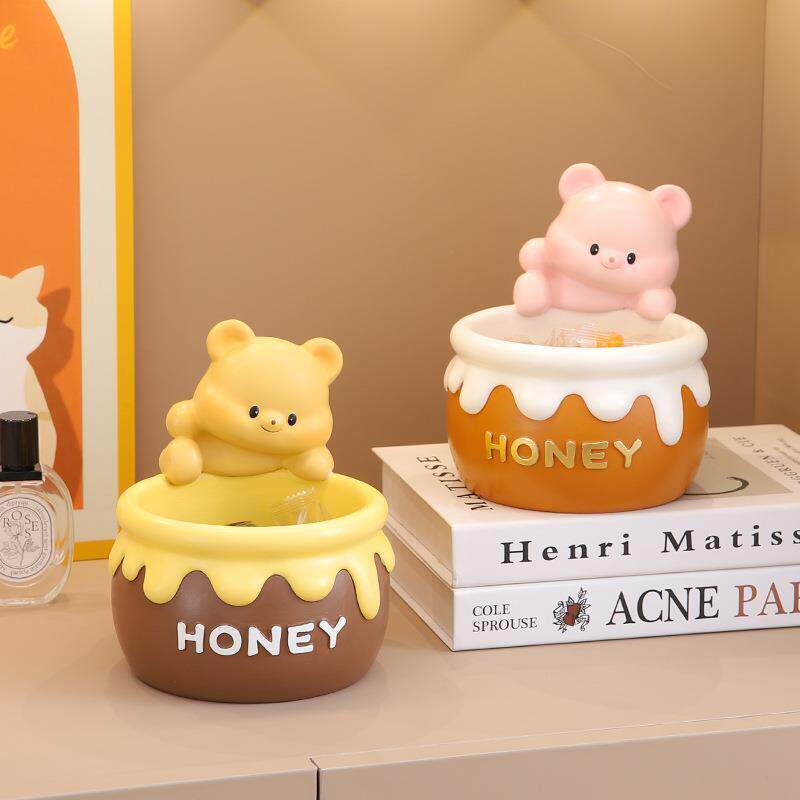 日本进口小熊入户放钥匙收纳玄关摆件客厅家居创意装饰品乔迁新居