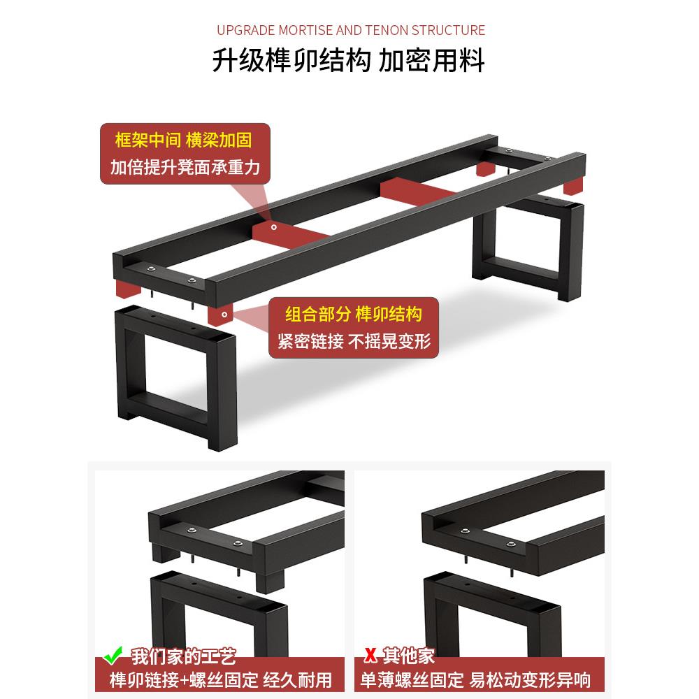 公园椅户外686商长椅塑桌椅防腐木庭院休室外场长条息凳礼木堂椅
