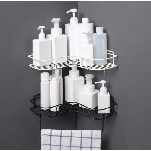 bathroom tripod toilet toilet corner rack suction Wei shelf