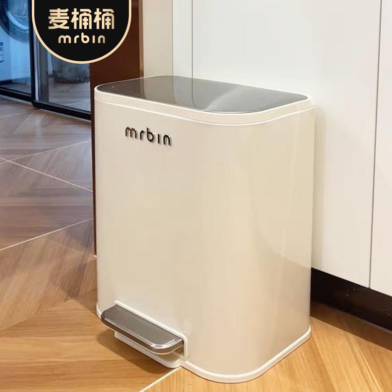麦桶桶房专厨用垃圾桶家用2025客新款网OMS红容大量不锈钢脚踩带