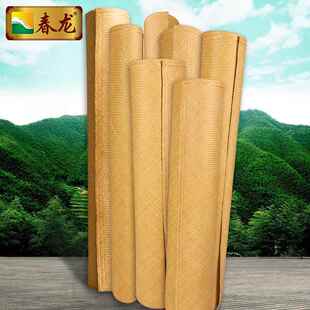 夏季益阳水竹席手工编织头青1.5米精致1.8m床双人床竹凉席可水洗