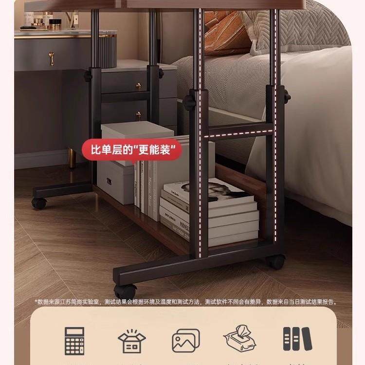 床边桌卧室床头小桌子可移动小推车床边柜小户型家用电脑桌升降桌