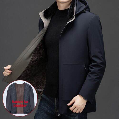 鄂尔多斯市带帽夹克男两双面穿工装外套春秋季韩版休闲运动装上衣