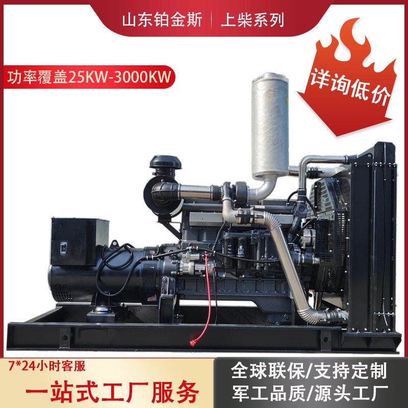 柴油发电机组上柴100kw全铜电机省油建筑工地主用150千瓦发电机