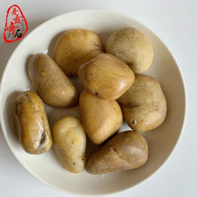 厂家一直销色雨花石级色黄雨花石黄头黄普抛鹅卵石石208子天然石