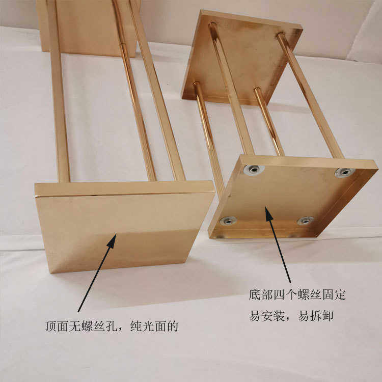 艺引桌酒婚庆几花方框摆件长方体中心用店主方形何路器铁舞台