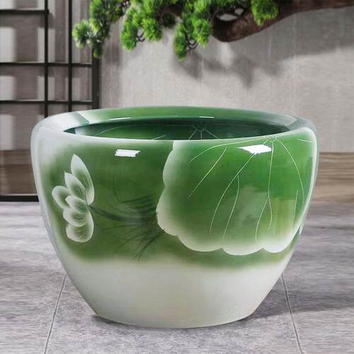 高档景德镇陶瓷鱼大号锦鲤缸养乌龟专用缸睡碗的莲特花盆荷花缸缸