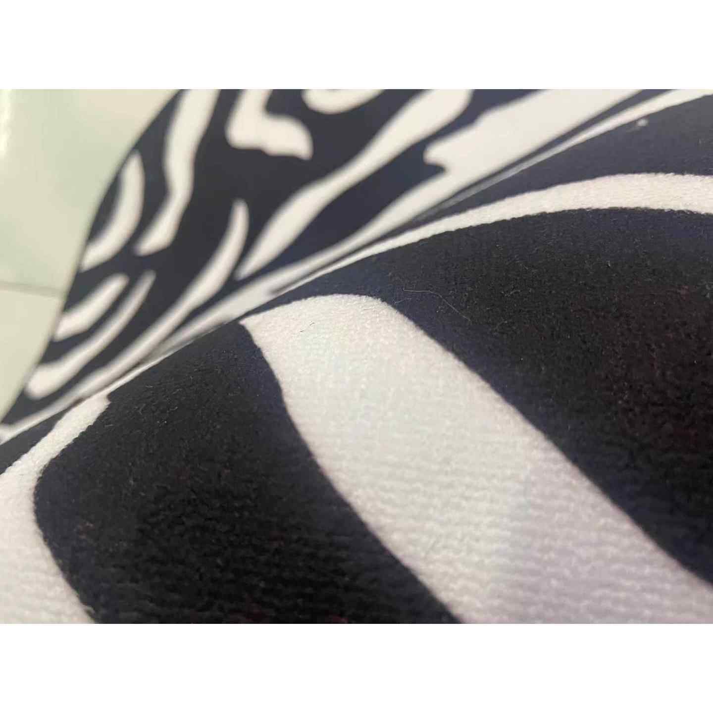 高档包邮客工加厚圈绒地毯简约in风格黑白斑马纹手圆s形电脑椅厅