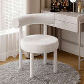 网红化妆凳ins风书桌椅子靠背凳子卧室梳妆台化妆椅轻奢简约