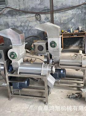 草莓桑葚螺旋榨汁机 牛油果去核打浆设备 果蔬挤压脱水机 1t破碎