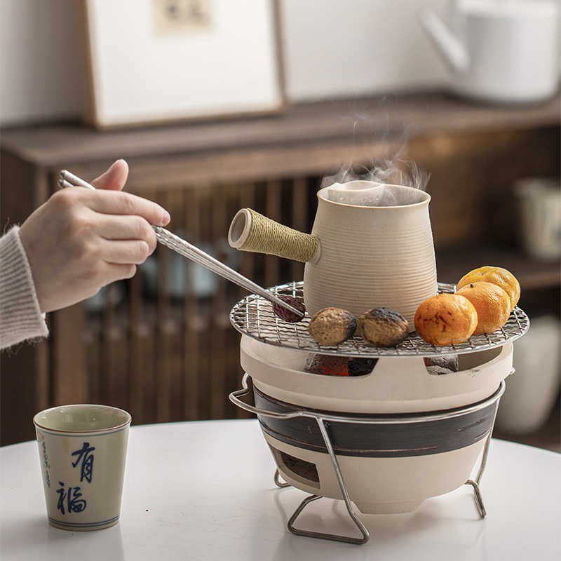 围炉煮茶烧烤炉木炭炉打边碳炉泥炉陶土大号便携式煮茶炉露营户外,餐饮具,煮茶炉,淘宝优惠券,粉丝福利购,淘宝优惠卷