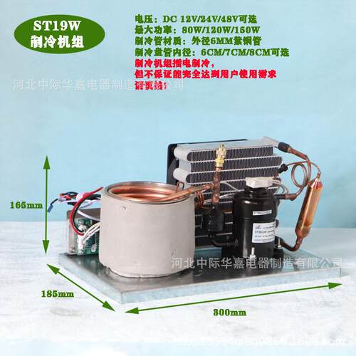 ST19W迷你微型冷水一体机组12V24V48V激光美容仪冷水机循环水冷机