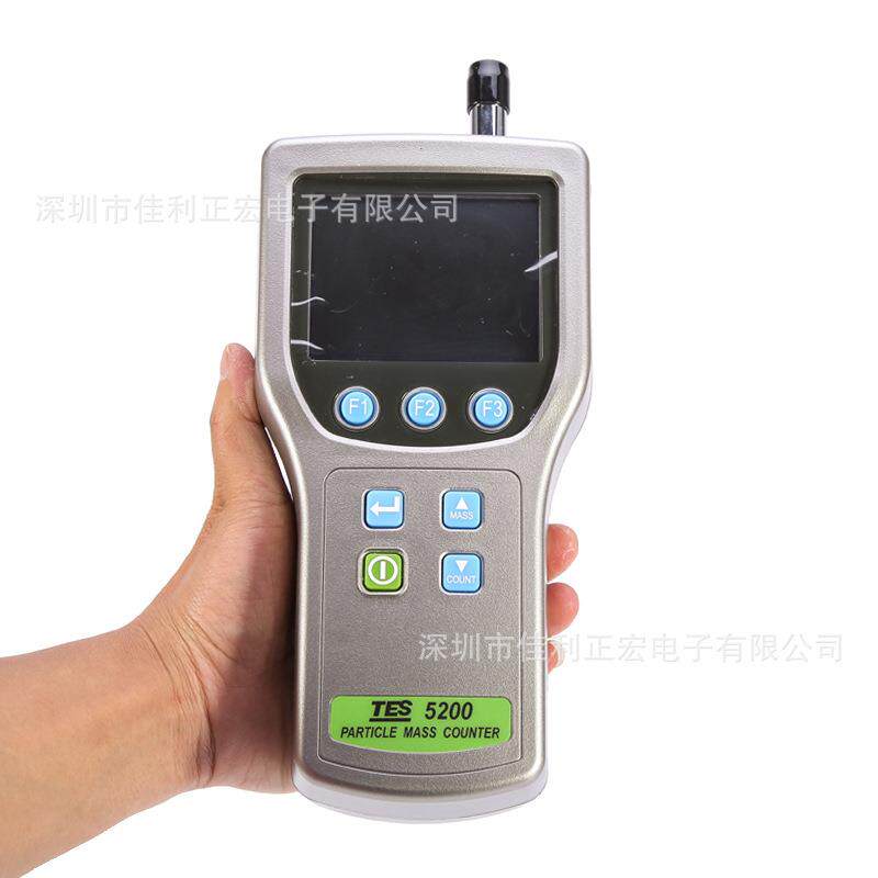 泰仕牌TES-5200型粒子質量濃度計數器呼吸性粉尘采样仪