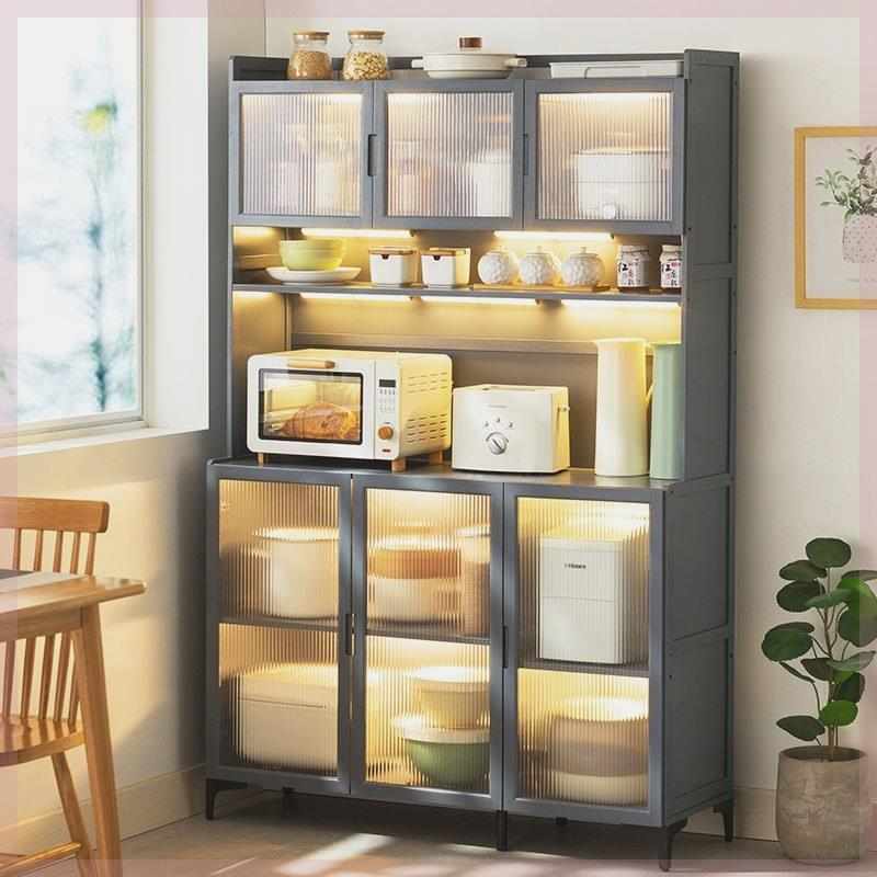 碗柜厨房储物柜子防尘碗架碗筷收纳盒家用台面带门餐具碗碟置物架