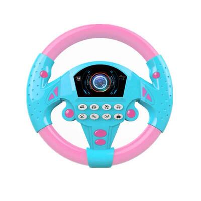 Eletric Simulation Steering Wheel Toy with Light Sound Baby