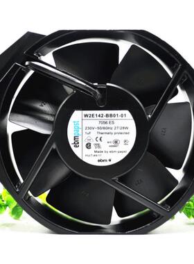 全新17238原装PAPST W2E142-BB01-01 220V 29/28W 全金属散热风扇