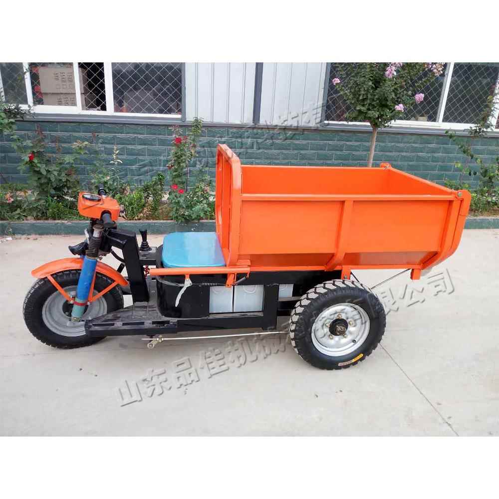 养殖场饲料运输车 座驾式短途电动三轮车 砖窑厂装卸搬运翻斗车
