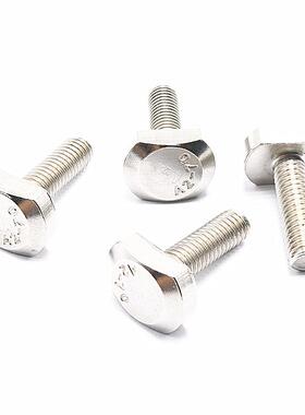 304不锈钢GB37T型螺丝 T型槽用螺栓 T形压板螺丝M5M6M8M10M12