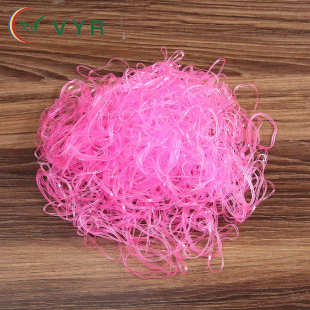 批发6024TPU彩色橡皮筋橡皮圈高弹力耐高温儿童一次性扎头发皮筋