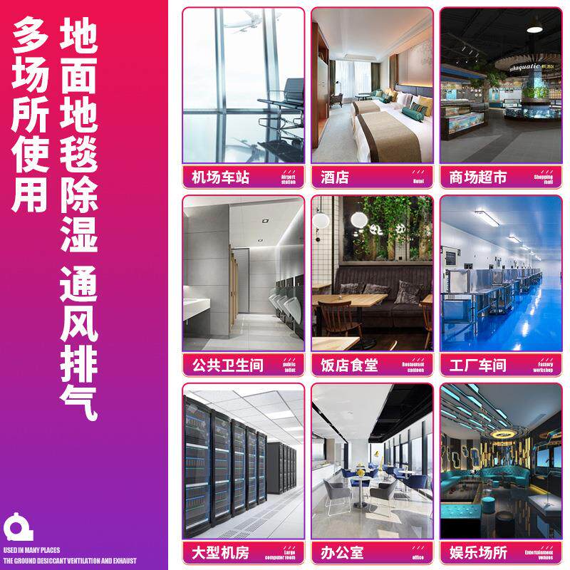 干三速冷热吹干商用地面干机燥地吹24风机酒店地毯WC面烘除湿机
