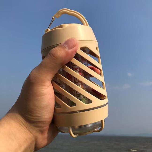 跨境新款多功能灭蚊灯户外露营灯家用便携灭蚊器紫光电机式灭蚊灯