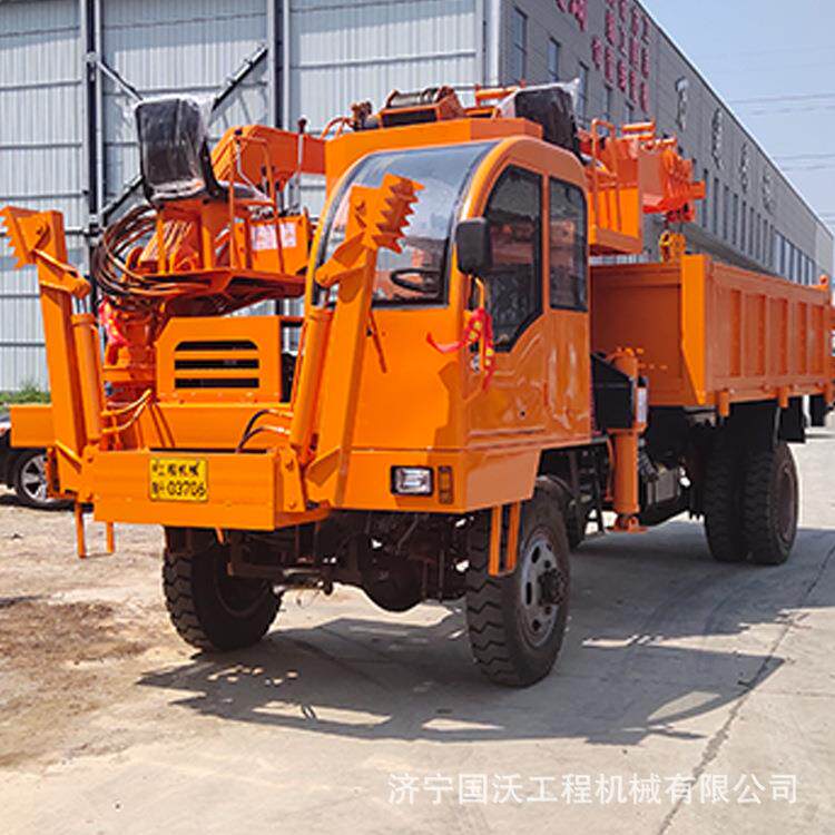 绿化园林用吊挖一体车 四驱四不像吊挖一体机 国沃上牌吊挖车