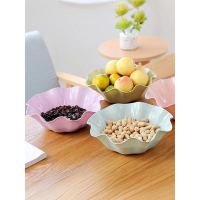 创意欧式家用水果盘客厅茶几塑料糖果盘干果盘办公室零食盘小果盘