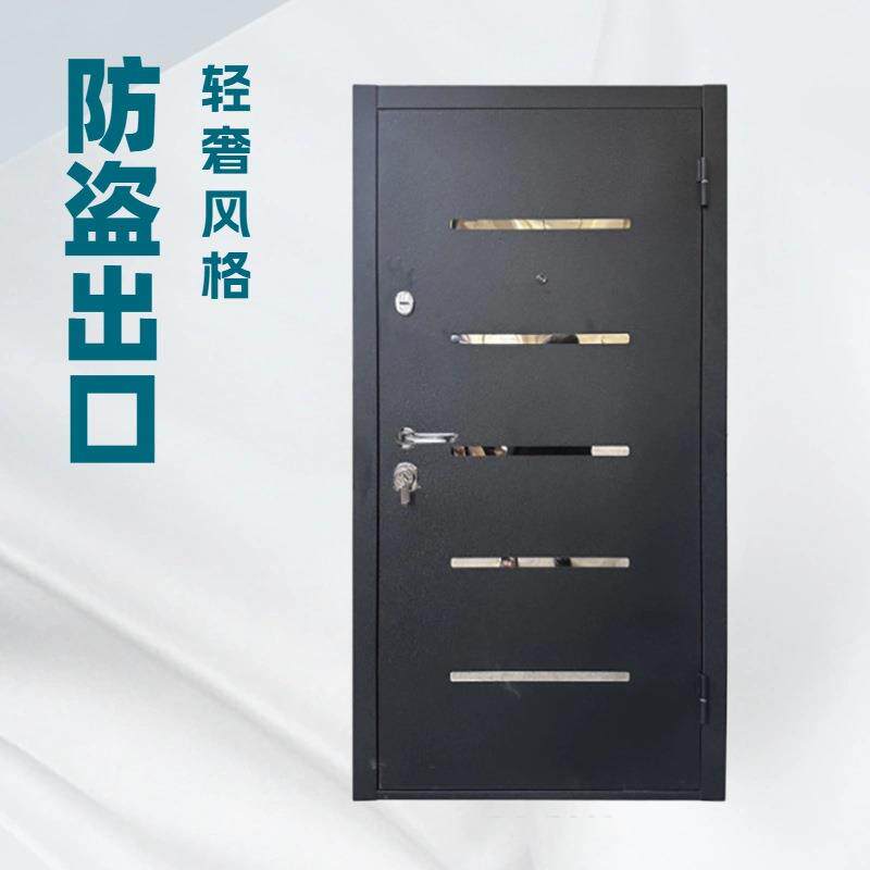 索福钢制通风防盗门 黑色外观 多锁点 工程采购款