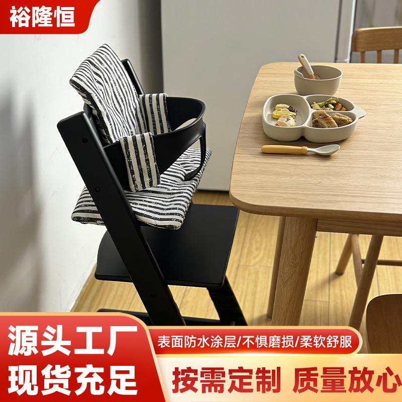 坐垫宝宝餐椅坐垫防水防尿布纯棉坐垫座垫子宝宝椅配件魔术贴设计