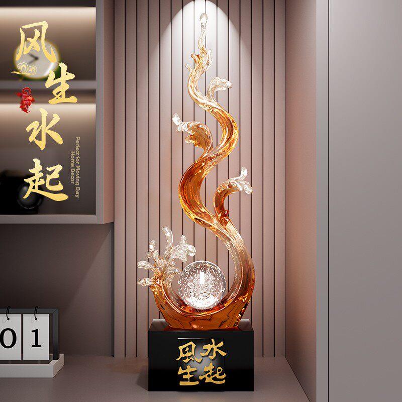 风水气入口大厅装饰饰品无障碍豪华高端客厅电视橱柜办公室财富乔