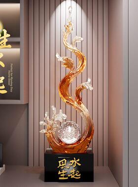 风水气入口大厅装饰饰品无障碍豪华高端客厅电视橱柜办公室财富乔