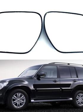 适用于06-20款三菱帕杰罗V93 V97 V87镜片后视镜片加热倒车镜白色