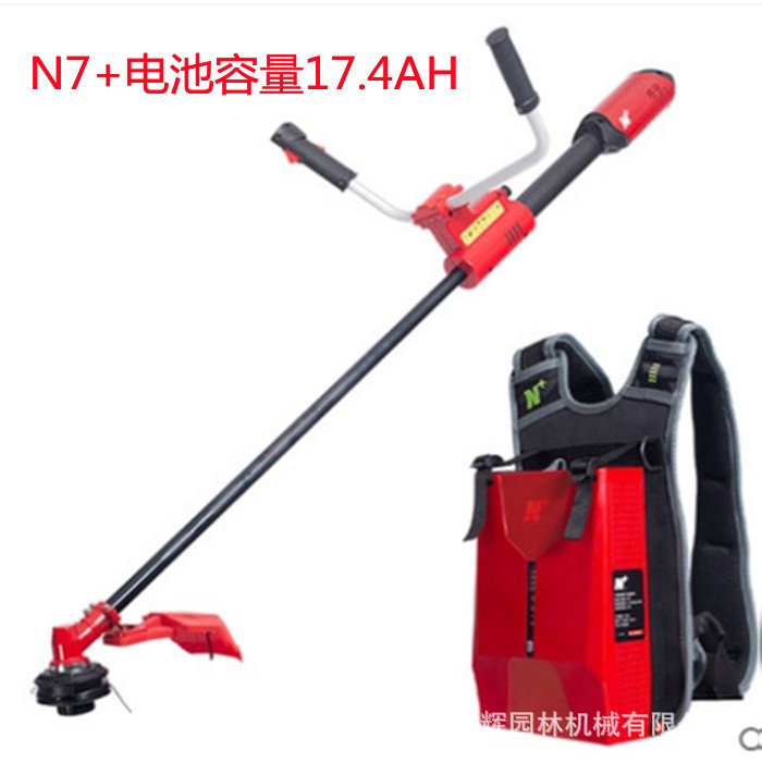 电动割灌机锂电电式割机长续航林园绿草化草BK00/60坪家用打充草
