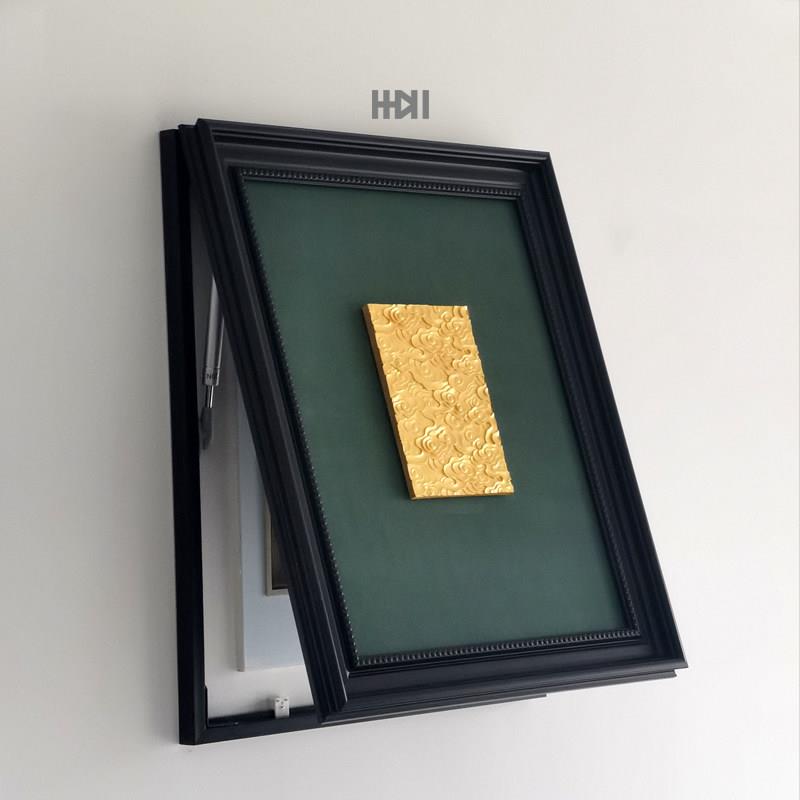 一加一|竖版液压杆电表箱电表盒遮挡水泥立体浮雕雕塑装饰画 画盖