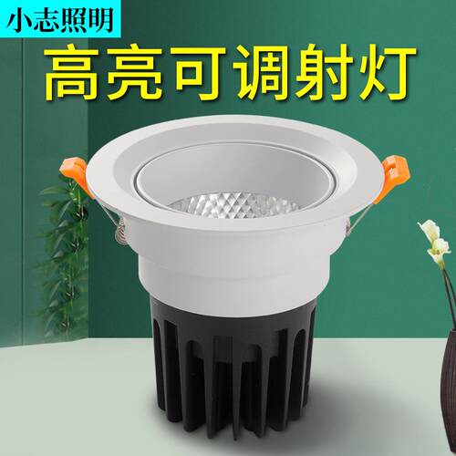 嵌入式cob筒灯 led射灯5W7W10W20W30W40W50W锐高洗墙射灯天花射灯