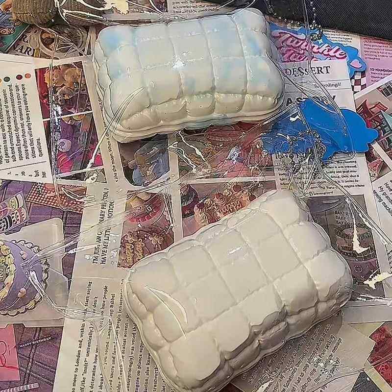 冬日羽绒被捏捏模具柔软枕头香薰蜡烛石膏烘焙食品级硅胶模具