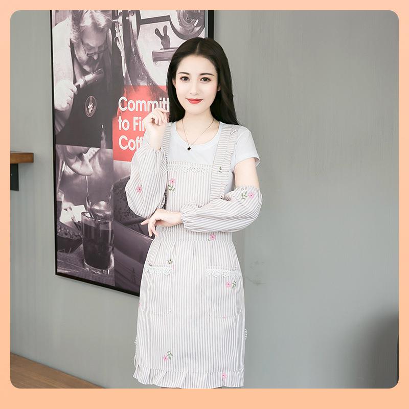 BTK82023新款围裙厨房家用做饭可爱时尚好看叠穿餐饮女工作服