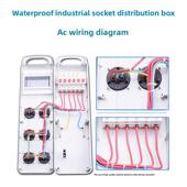 手提式 移动塑料电源箱工业临时配电箱户外防水220V电源插座 便携式