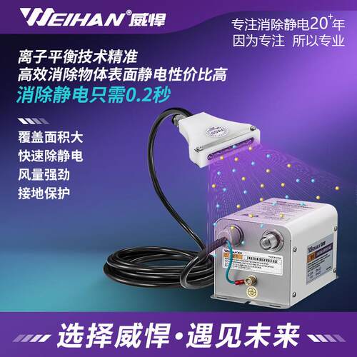 威悍WH-2000E扇形离子风咀工业印刷除静电除尘风嘴静电消除器