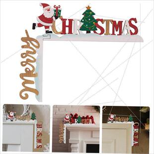 Christmas stereo wooden letter door frame hanging门框挂