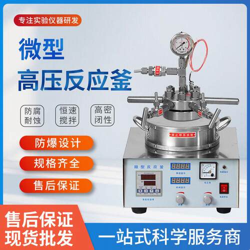 50ml100ml200ml磁力耦合机械搅拌压反应釜微型磁力压反应釜