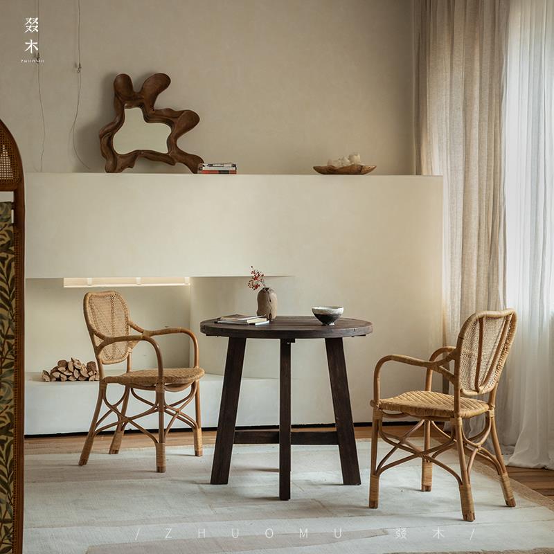 2I|东南藤艺天UPC真亚意藤创藤编餐书桌椅客厅家用阳台然休闲椅