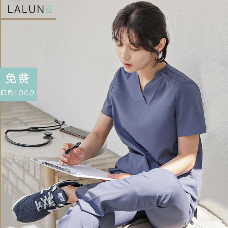 韩版洗手衣夏季女刷手服口腔医生牙科工作服医美护士服套装手术室