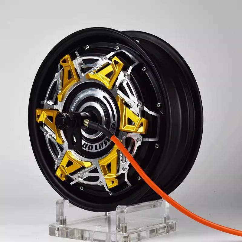 QSMOTOR全顺无刷直流电机60V72V12寸35H2000W电动车电摩电机马达图片